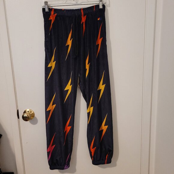 Aviator Nation Woman Velvet Lighting Bolt Zip up hoodie and pants - Picture 5 of 6